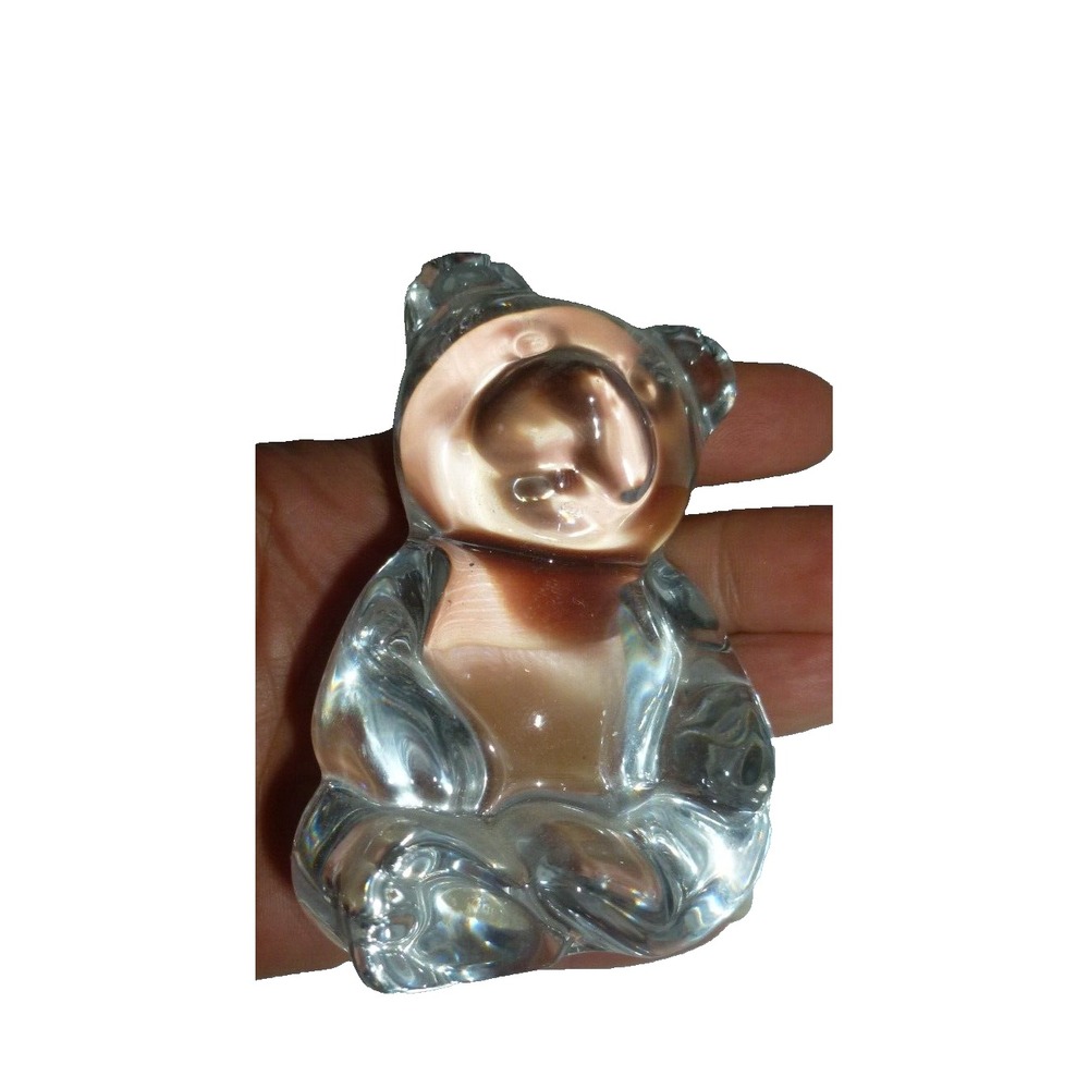 Vintage Princess House Bear 24% Lead Crystal Germany paperweight